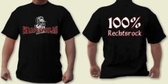 T-Hemd - Kraftschlag - 100% Rechtsrock - schwarz