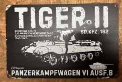 Blechschild - Königstiger +++NUR WENIGE DA+++ Blechschild - Königstiger +++NUR WENIGE DA+++