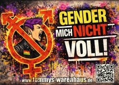 Gender mich nicht voll - Aufkleber Paket 10 Stück