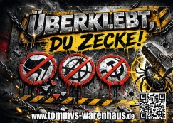 Überklebt du Zecke - Aufkleber Paket 100 Stück