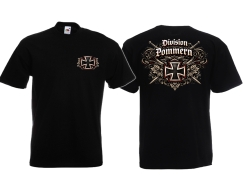 T-Hemd - Division Pommern - EK Version - schwarz