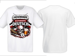 Frauen T-Shirt - Gassenhauer - Blutgruppe Deutsch - SWR - weiß