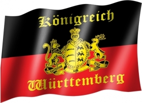 Fahne - Königreich Württemberg - klassisch (88) Fahne - Königreich Württemberg - klassisch (88)