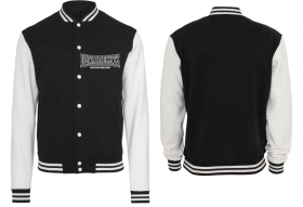College Jacke - schwarz/weiß - Ultrarechts Deutschland - Motiv 1 College Jacke - schwarz/weiß - Ultrarechts Deutschland - Motiv 1