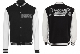 College Jacke - schwarz/weiß - Ultrarechts Deutschland - Motiv 2 College Jacke - schwarz/weiß - Ultrarechts Deutschland - Motiv 2