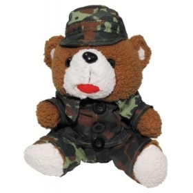 Kuscheltier - Teddybär - im flecktarn Anzug Kuscheltier - Teddybär - im flecktarn Anzug