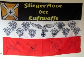 Fahne - Flieger - Asse der Luftwaffe +++NUR WENIGE DA+++ Fahne - Flieger - Asse der Luftwaffe +++NUR WENIGE DA+++