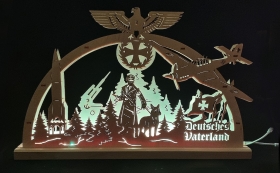 Lichterbogen LED - Deutsches Vaterland - Handarbeit Lichterbogen LED - Deutsches Vaterland - Handarbeit