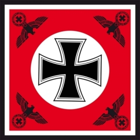 Fahne - 120x120 - Eisernes Kreuz mit vier Reichsadlern (69) Fahne - 120x120 - Eisernes Kreuz mit vier Reichsadlern (69)