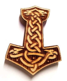 Magnet - Holz - Thor Hammer Magnet - Holz - Thor Hammer