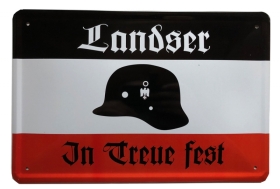 Blechschild - Landser - In Treue fest - D51 (451)